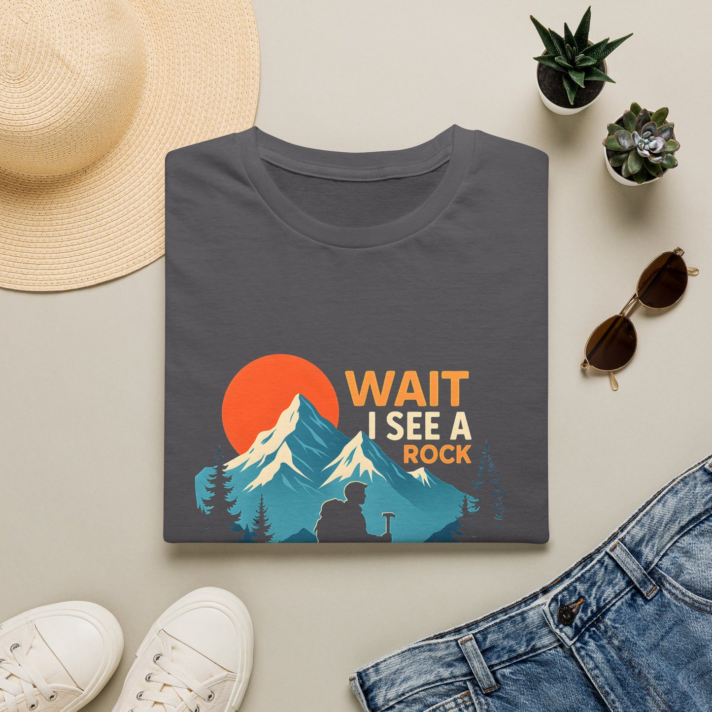 Hiker on Mountain Trail T-Shirt