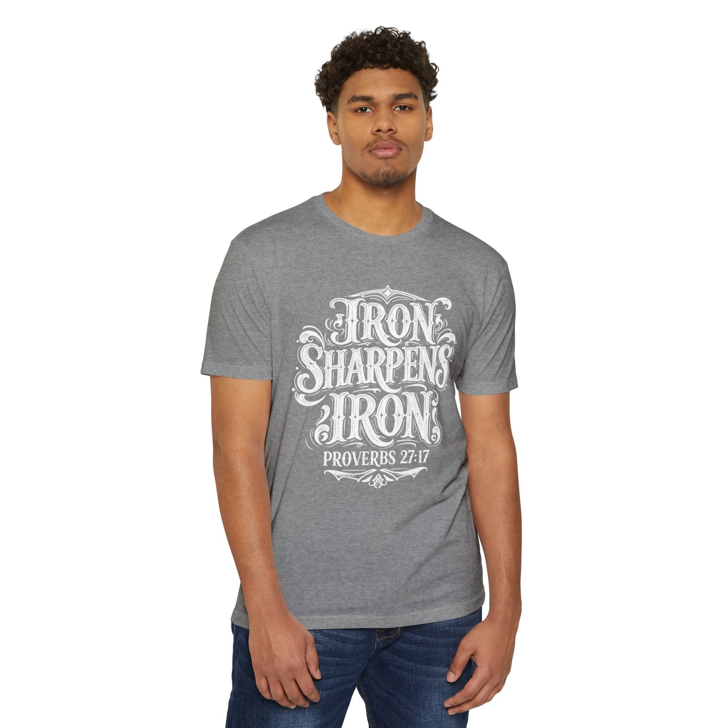 Proverbs 27:17 "Iron Sharpens Iron" T-Shirt