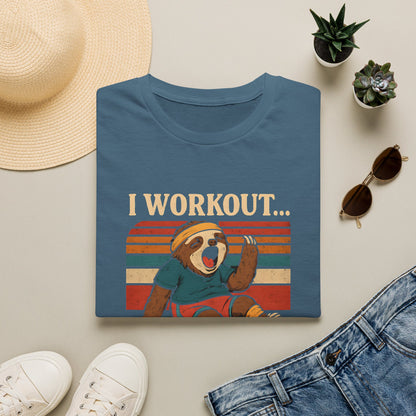 Napping Bear in Activewear T-Shirt