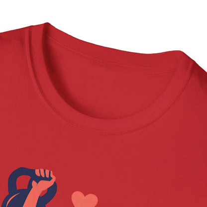 Strong Woman Lifting Kettlebell T-Shirt