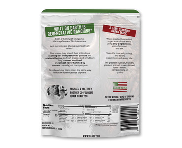 Bison Liver Crisps - 100% Grass-Fed/Finished