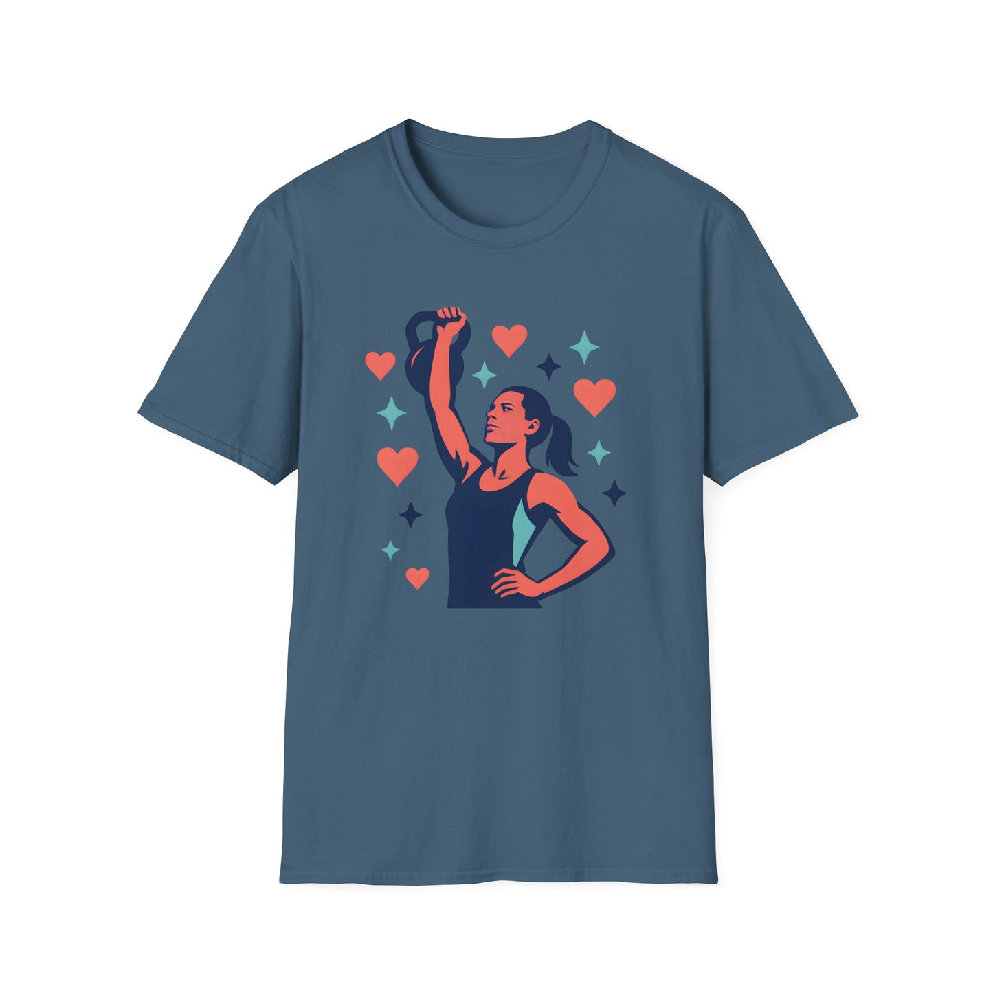 Strong Woman Lifting Kettlebell T-Shirt