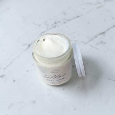 100% Grass Fed Tallow Curl Cream for Curly Hair (Promotes Repairing Damaged or Dry Hair)