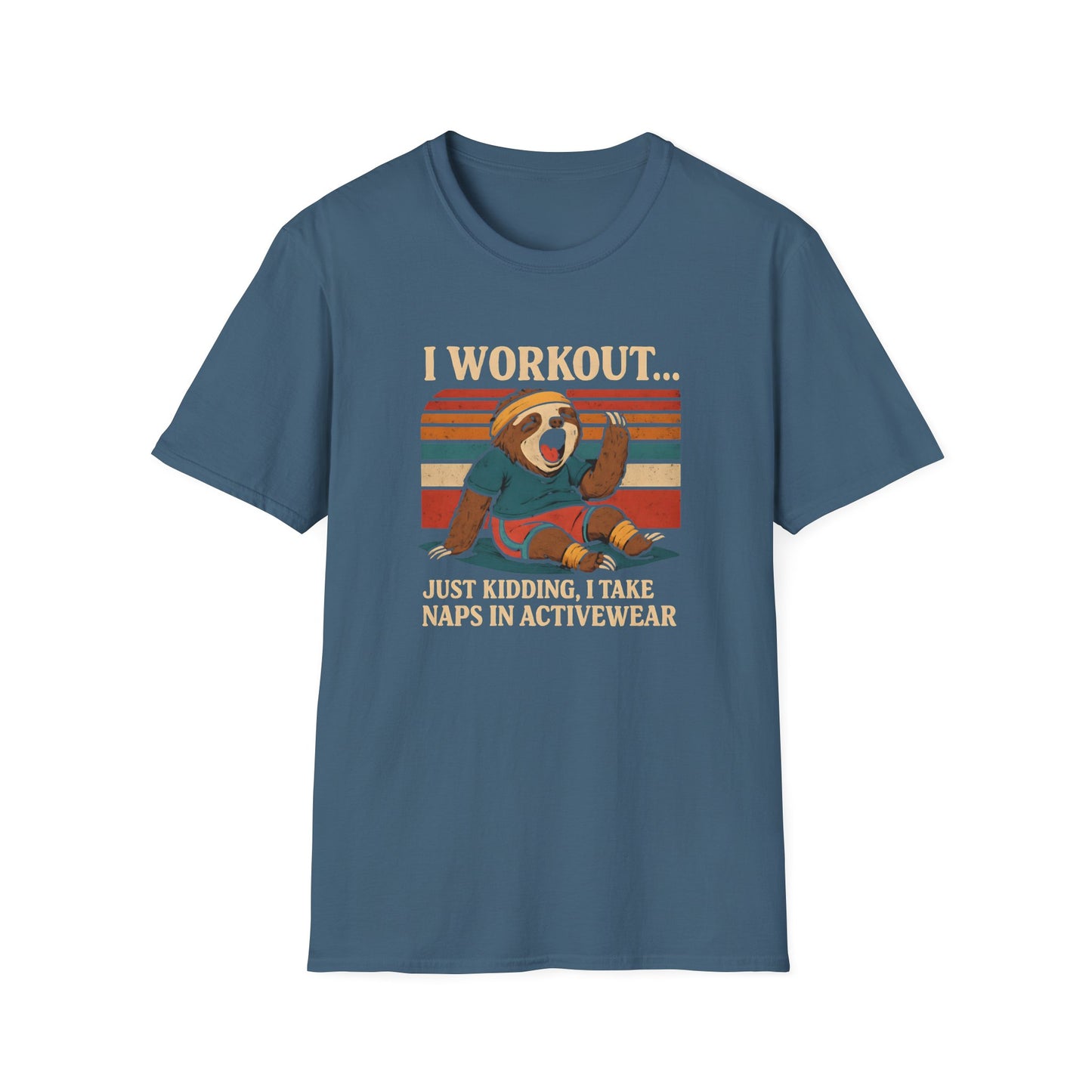 Napping Bear in Activewear T-Shirt