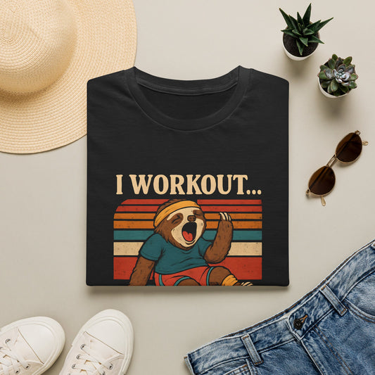 Napping Bear in Activewear T-Shirt