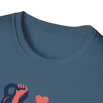 Strong Woman Lifting Kettlebell T-Shirt