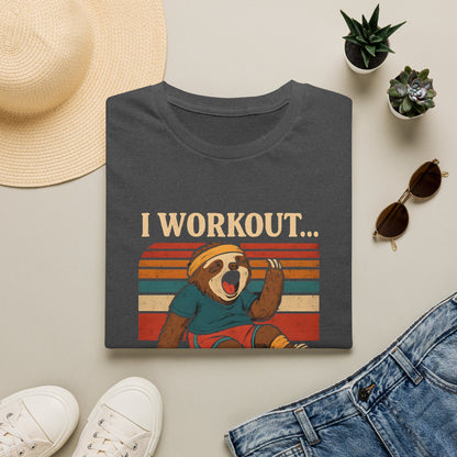 Napping Bear in Activewear T-Shirt