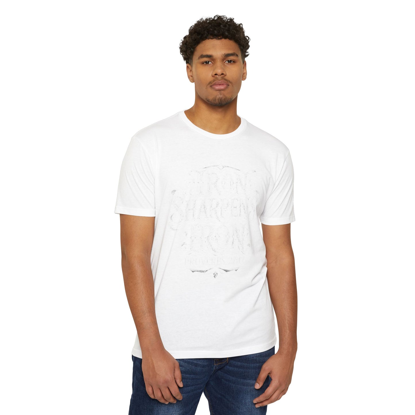 Proverbs 27:17 "Iron Sharpens Iron" T-Shirt
