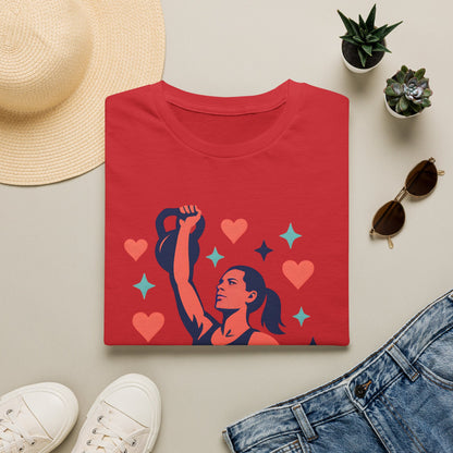 Strong Woman Lifting Kettlebell T-Shirt
