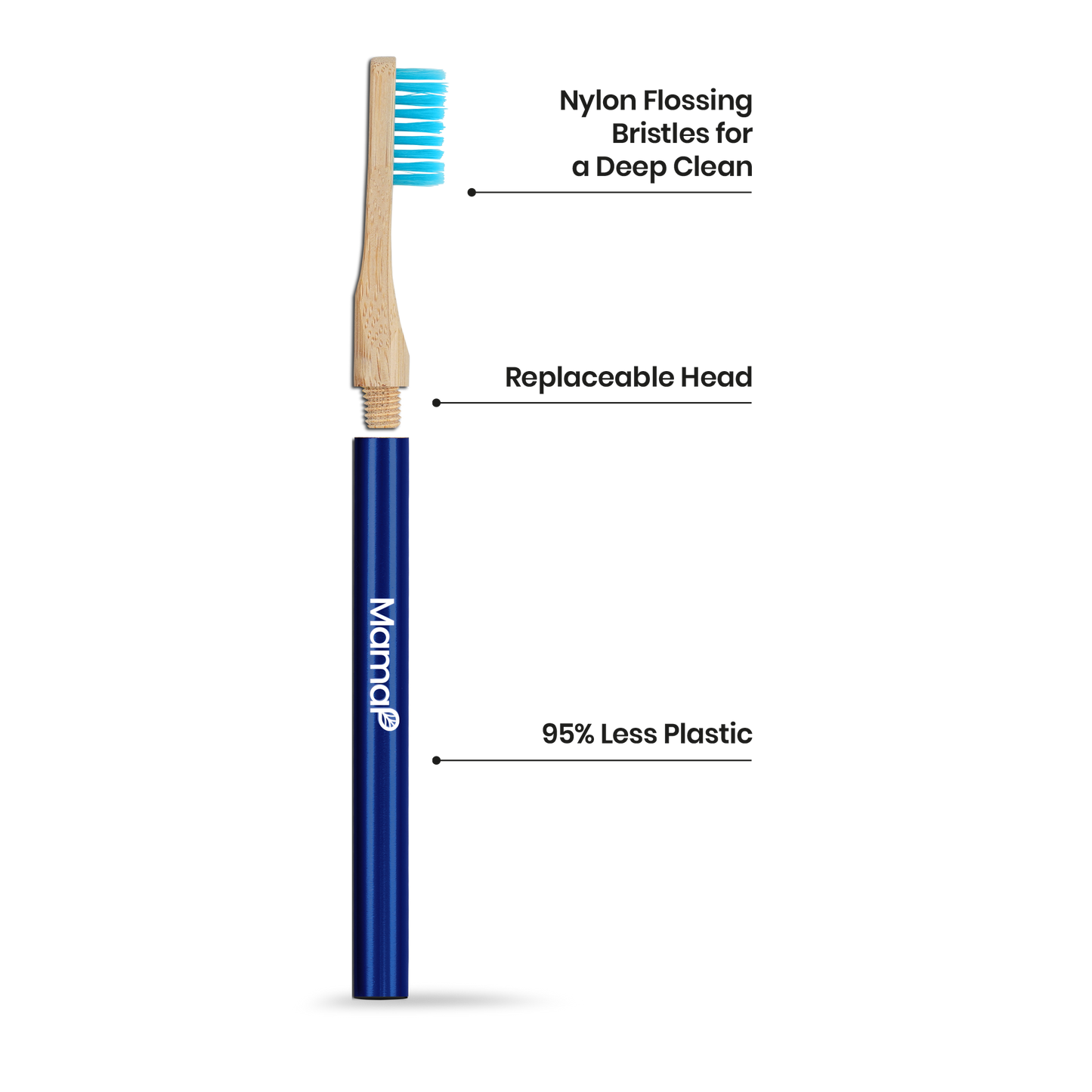 Revolve Manual Toothbrush with Replaceable Head - Ocean Conservation