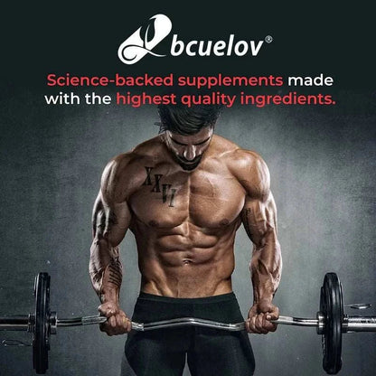 Energy Booster Capsules – Nitric Oxide + L-Citrulline for Strength, Endurance & Muscle Mass – Pre-Workout Support – 120 Capsules