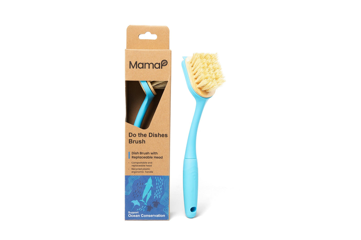 Do The Dishes Brush - Compostable Head, No Microplastics, Recycled Handle